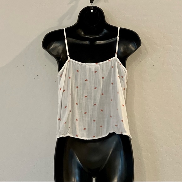 White Tie Front Tank Top - Picture 2 of 3